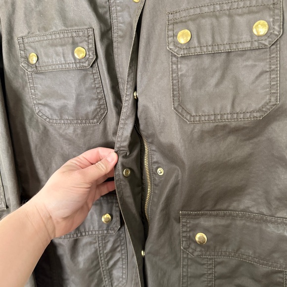 J. Crew Downtown Military Utility Field Jacket in Olive Green Brown Size Large - Picture 8 of 11